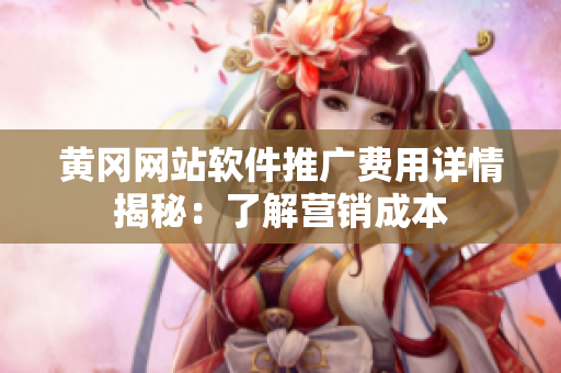 黄冈网站软件推广费用详情揭秘：了解营销成本