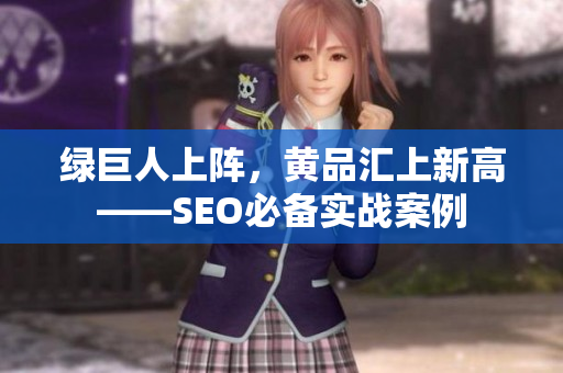 绿巨人上阵，黄品汇上新高——SEO必备实战案例