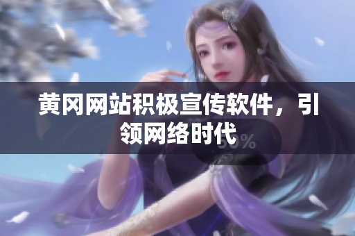 黄冈网站积极宣传软件，引领网络时代