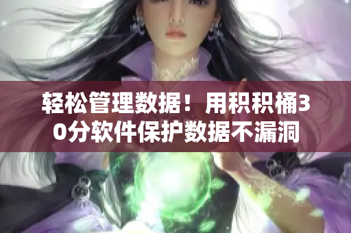 轻松管理数据！用积积桶30分软件保护数据不漏洞
