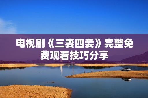 电视剧《三妻四妾》完整免费观看技巧分享