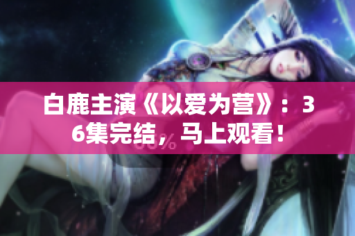 白鹿主演《以爱为营》：36集完结，马上观看！