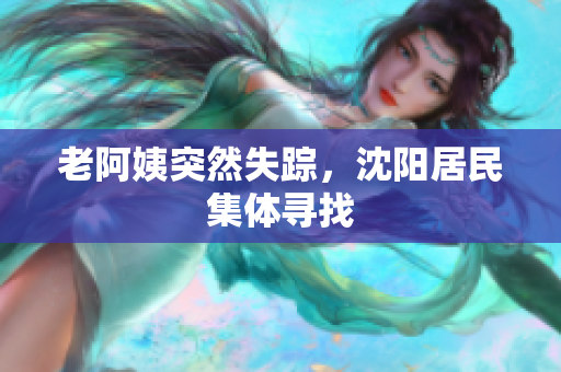 老阿姨突然失踪，沈阳居民集体寻找