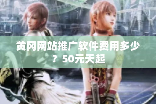 黄冈网站推广软件费用多少？50元天起