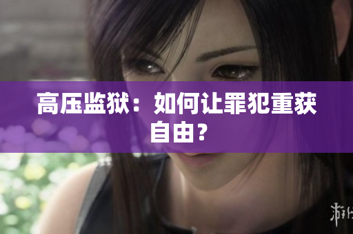 高压监狱：如何让罪犯重获自由？