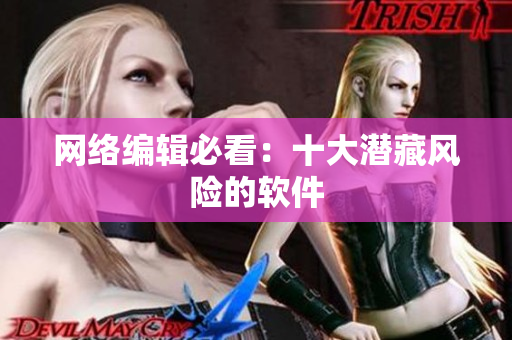 网络编辑必看：十大潜藏风险的软件