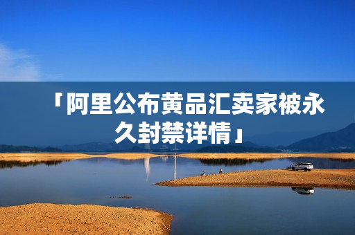 「阿里公布黄品汇卖家被永久封禁详情」