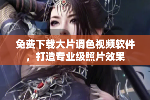 免费下载大片调色视频软件，打造专业级照片效果