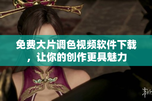 免费大片调色视频软件下载，让你的创作更具魅力