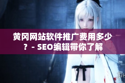 黄冈网站软件推广费用多少？- SEO编辑带你了解