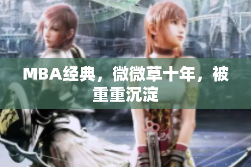 MBA经典，微微草十年，被重重沉淀
