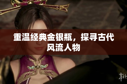 重温经典金银瓶，探寻古代风流人物