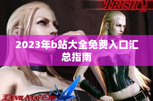 2023年b站大全免费入口汇总指南