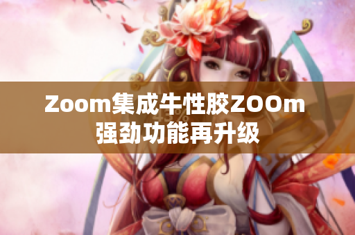 Zoom集成牛性胶ZOOm 强劲功能再升级