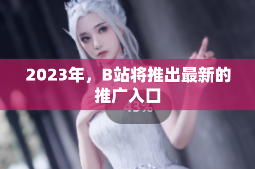 2023年，B站将推出最新的推广入口