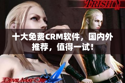 十大免费CRM软件，国内外推荐，值得一试！