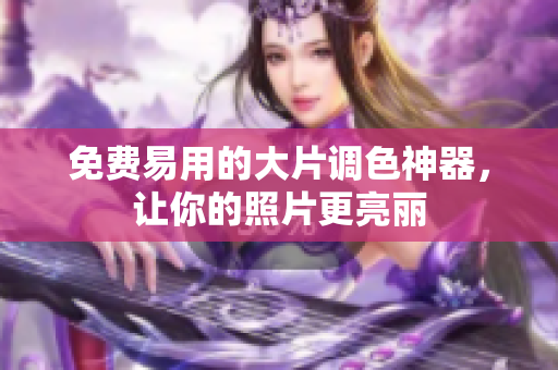 免费易用的大片调色神器，让你的照片更亮丽