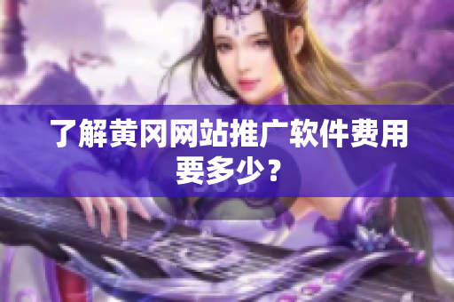 了解黄冈网站推广软件费用要多少？