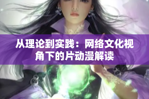 从理论到实践：网络文化视角下的片动漫解读