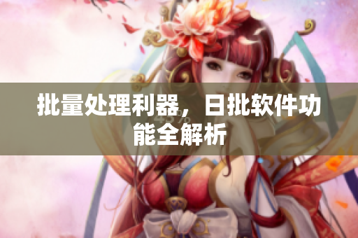 批量处理利器，日批软件功能全解析