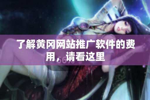了解黄冈网站推广软件的费用，请看这里