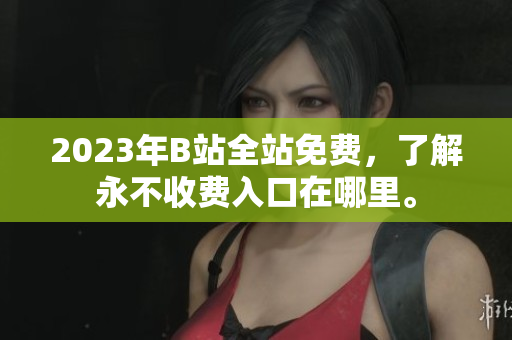 2023年B站全站免费，了解永不收费入口在哪里。