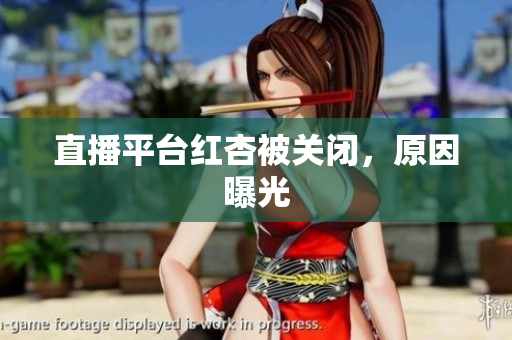 直播平台红杏被关闭，原因曝光