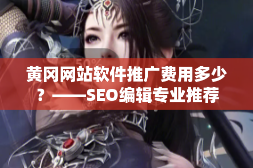 黄冈网站软件推广费用多少？——SEO编辑专业推荐