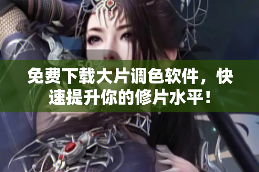免费下载大片调色软件，快速提升你的修片水平！