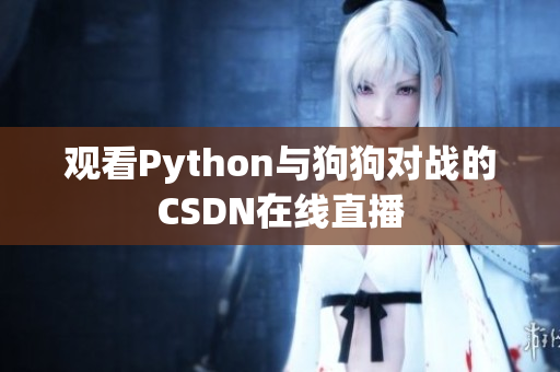 观看Python与狗狗对战的CSDN在线直播