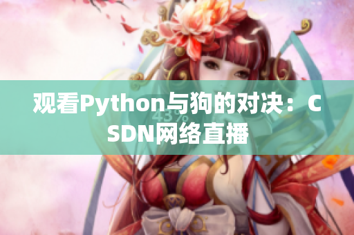 观看Python与狗的对决：CSDN网络直播