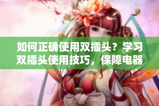 如何正确使用双插头？学习双插头使用技巧，保障电器安全