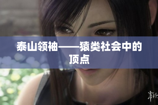 泰山领袖——猿类社会中的顶点