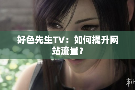 好色先生TV：如何提升网站流量？