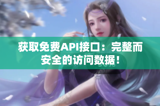获取免费API接口：完整而安全的访问数据！