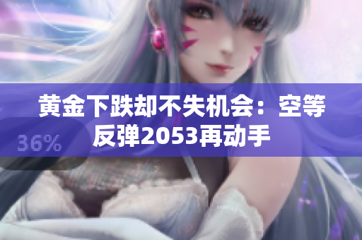 黄金下跌却不失机会：空等反弹2053再动手