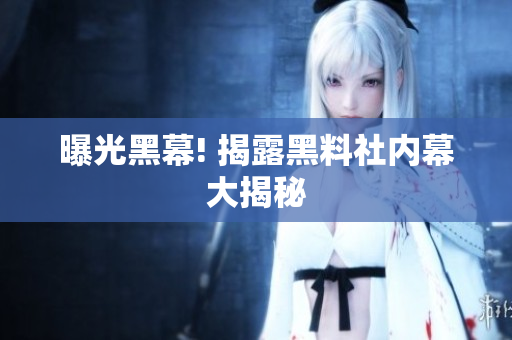 曝光黑幕! 揭露黑料社内幕大揭秘