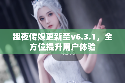 趣夜传媒更新至v6.3.1，全方位提升用户体验