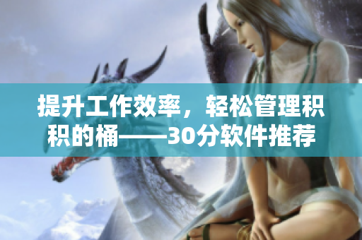 提升工作效率，轻松管理积积的桶——30分软件推荐