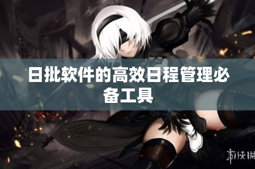 日批软件的高效日程管理必备工具