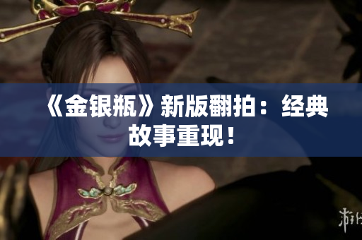 《金银瓶》新版翻拍：经典故事重现！