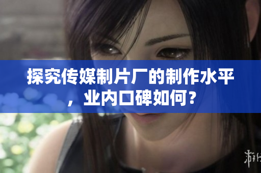 探究传媒制片厂的制作水平，业内口碑如何？