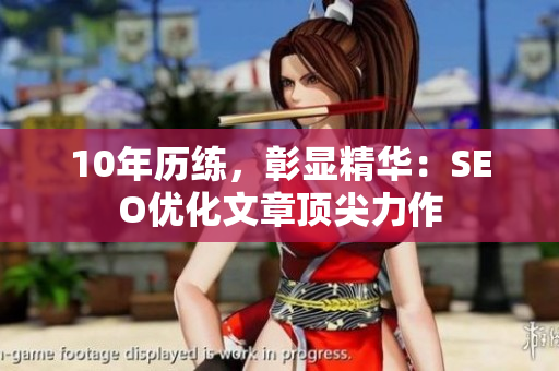 10年历练，彰显精华：SEO优化文章顶尖力作