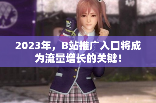 2023年，B站推广入口将成为流量增长的关键！