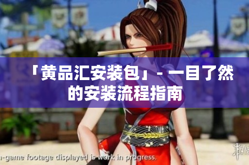 「黄品汇安装包」- 一目了然的安装流程指南