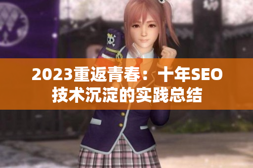 2023重返青春：十年SEO技术沉淀的实践总结