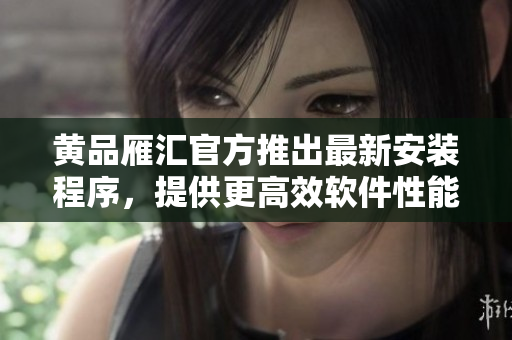 黄品雁汇官方推出最新安装程序，提供更高效软件性能