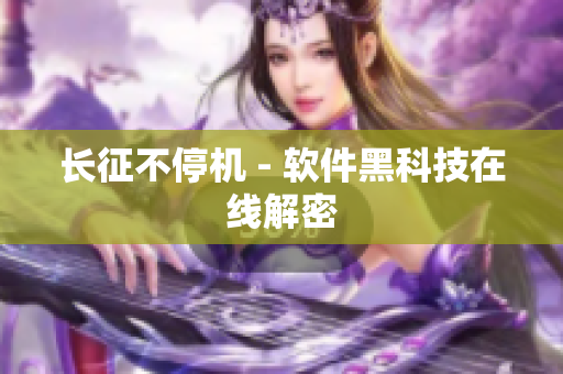 长征不停机 - 软件黑科技在线解密