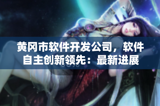 黄冈市软件开发公司，软件自主创新领先：最新进展