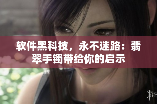 软件黑科技，永不迷路：翡翠手镯带给你的启示